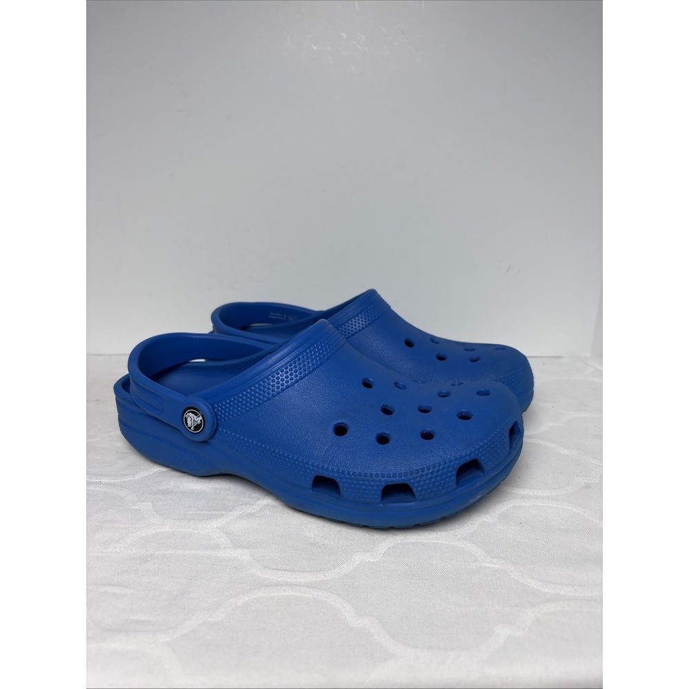 Classic Clog Crocs Women Size 9 Royal Blue Slip On Water Shoes Men Size 7